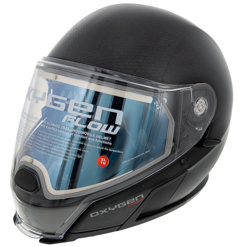 Ski-Doo Oxygen Flow Carbon Full Face Snowmobile Helmet Black