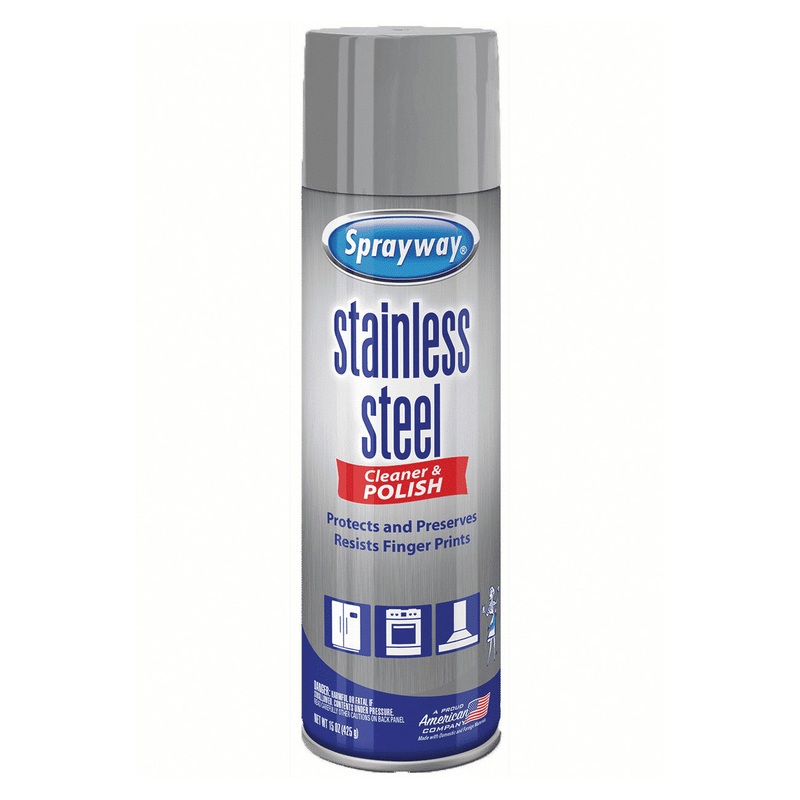 Sprayway SW148R Stainless Steel Cleaner, 15 oz, Aerosol