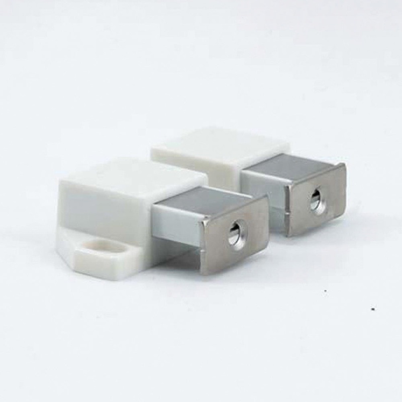 Sugatsune ML-30W/WHT Magnetic Latch, 11/16 in H Latch, 1-9/16 in W Latch, 3 in D Latch, Plastic