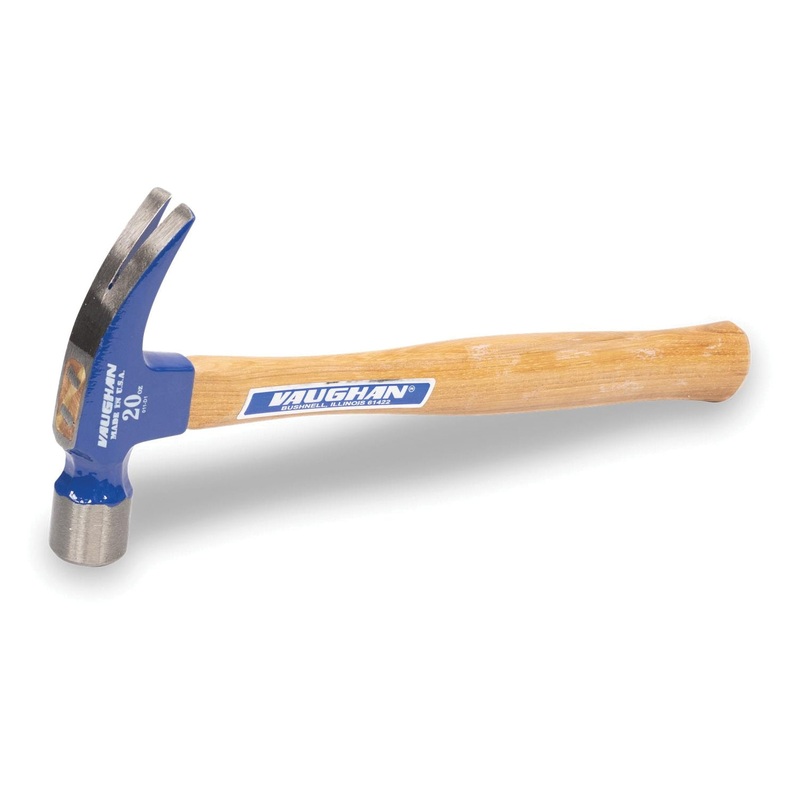 VAUGHAN 999 Series 999 Hammer, 20 oz Head, Hickory Handle