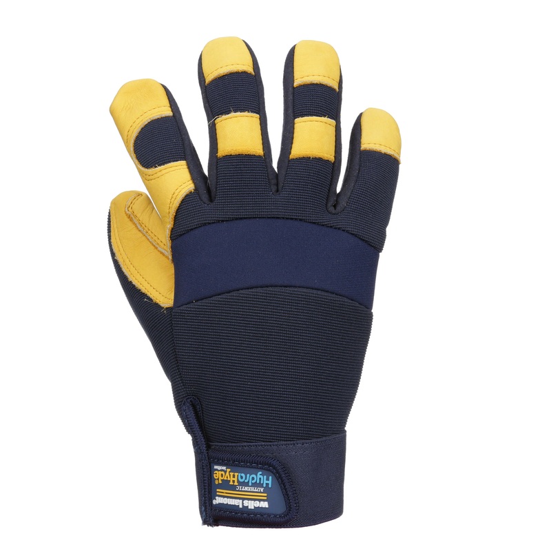 Wells Lamont Mens Hydrahyde Leather Hybrid Work Gloves