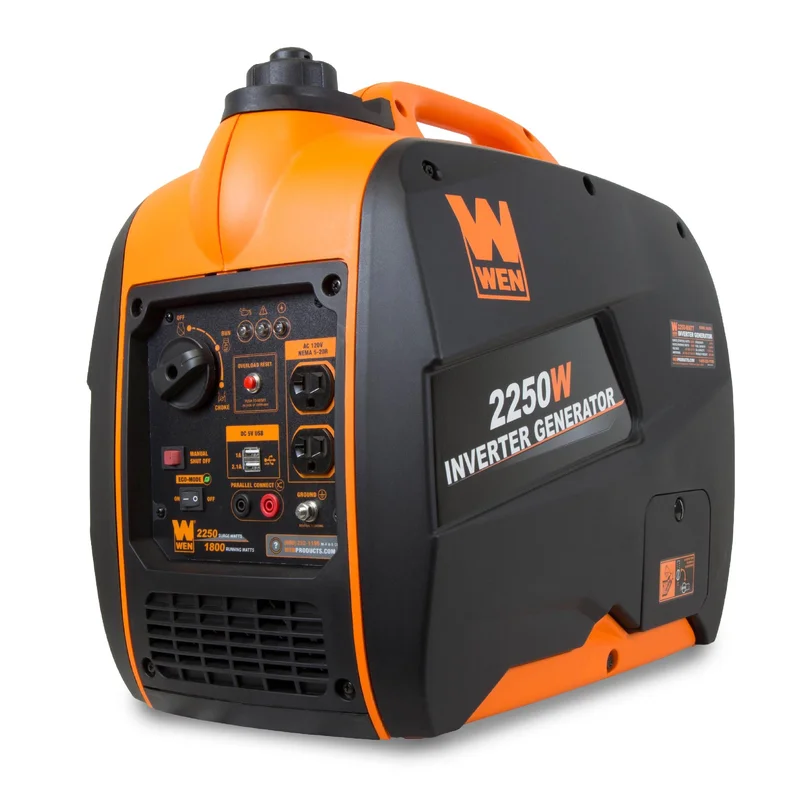 WEN 56225i Super Quiet 2250-Watt Portable Inverter Generator with Fuel Shut-Off