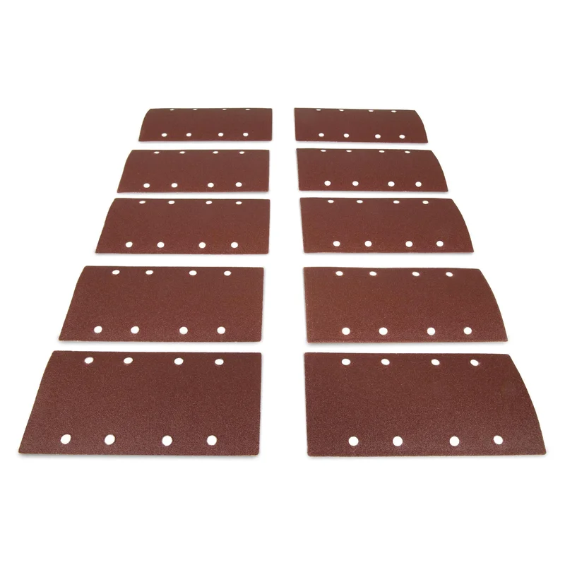 WEN 6313SP120 Electric 1/3 Sheet Sander 120-Grit Hook and Loop Sandpaper (10-Pack)