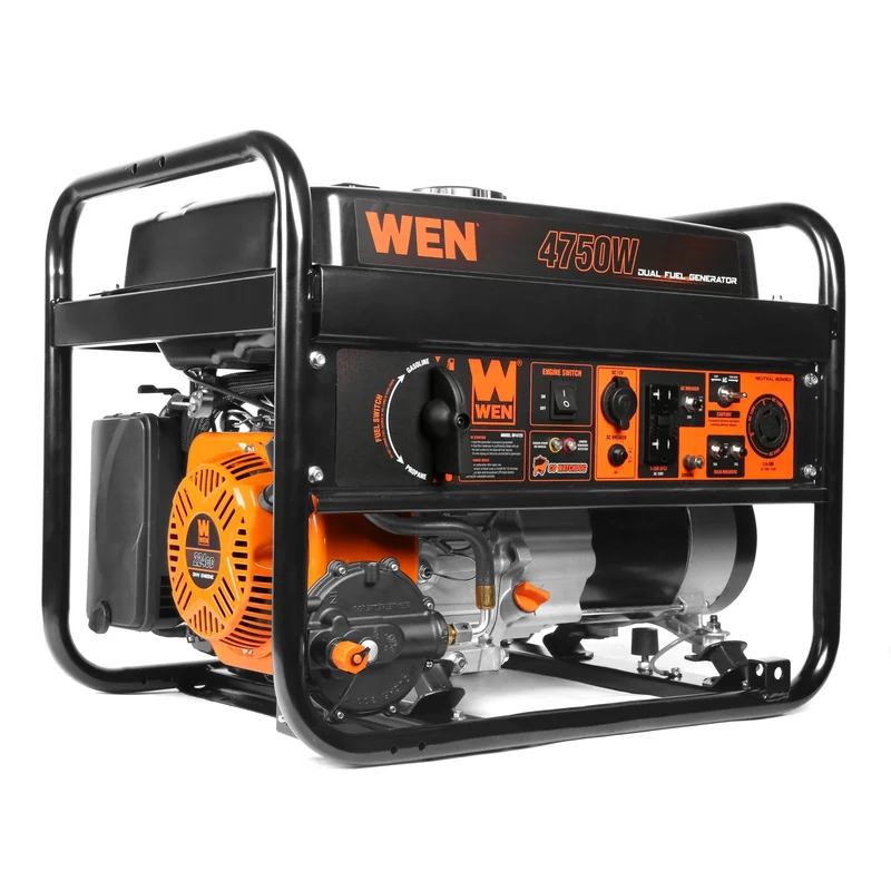 WEN DF472X 4,750-Watt 120V/240V Dual Fuel Portable Generator with CO Watchdog