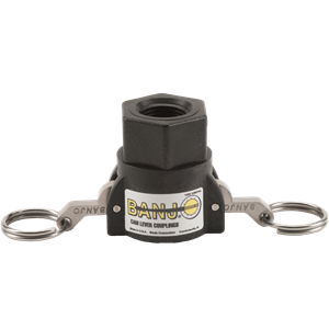 Banjo 050D Cam Lever Coupling, 3/4" female coupler, 1/2" female thread