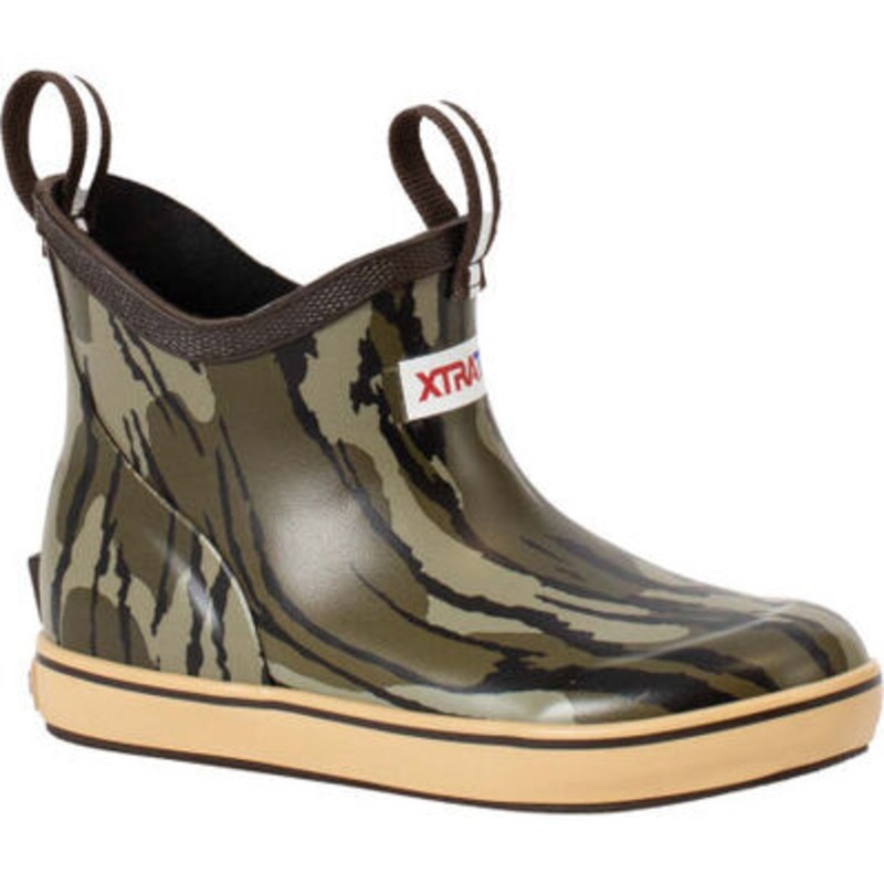 XtraTuf Kids’ Mossy Oak Bottomland Ankle Deck Boot