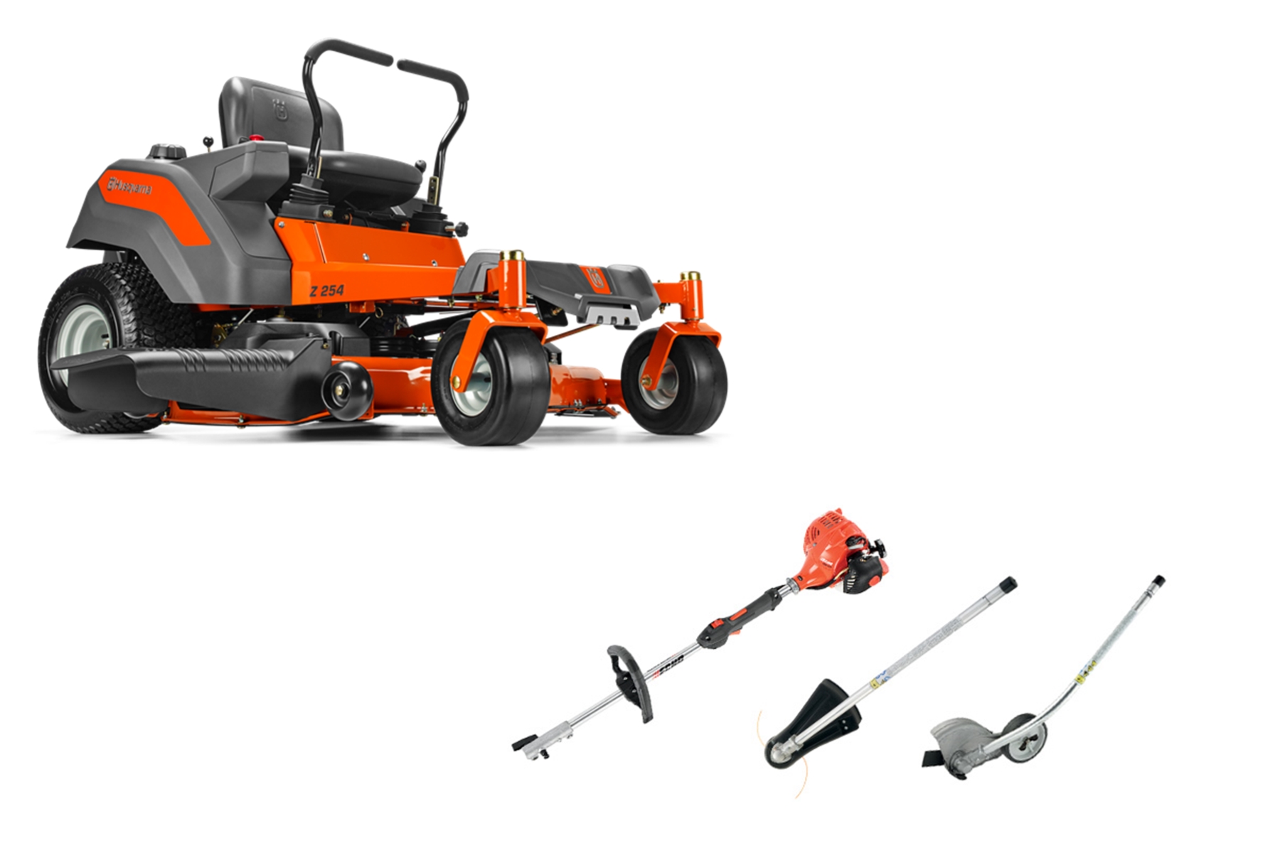 Husqvarna Z254 Zero Turn Mower Combo Deal PAS-225VP Trimmer
